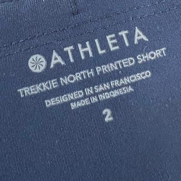 Athleta Ripstop High Rise Printed Trekkie North Shorts Size 2 Abrasion Resistant - Picture 8 of 11